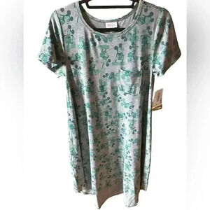 Lularoe small Mickey Mouse Disney CarlY dress NWT. Hi/lo hem& front‎ pocket